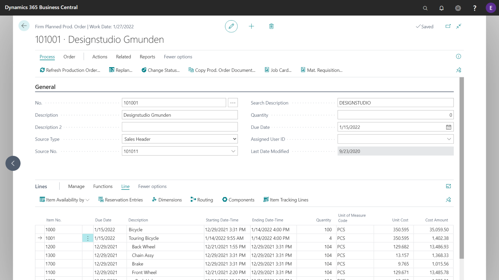 Use works orders or more complex processes