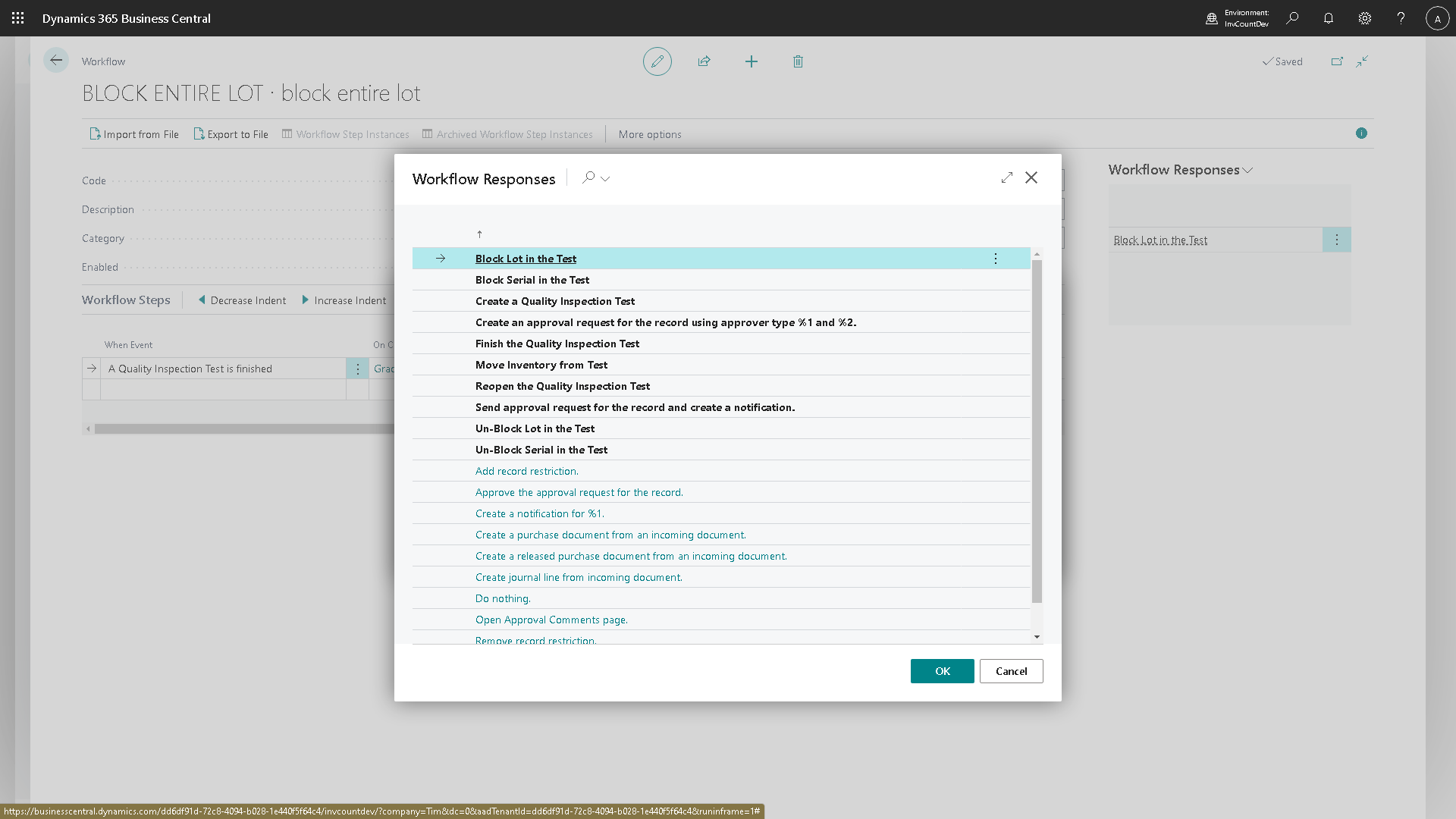 Workflow Responses